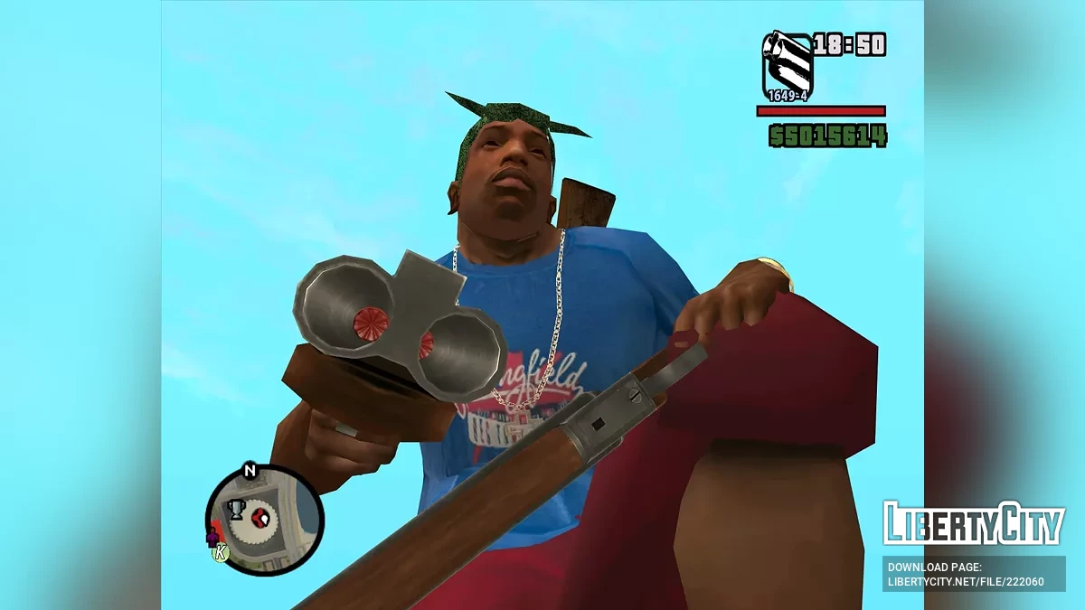 Adaptasi senapan ke mod Weapon Details / GTA San Andreas