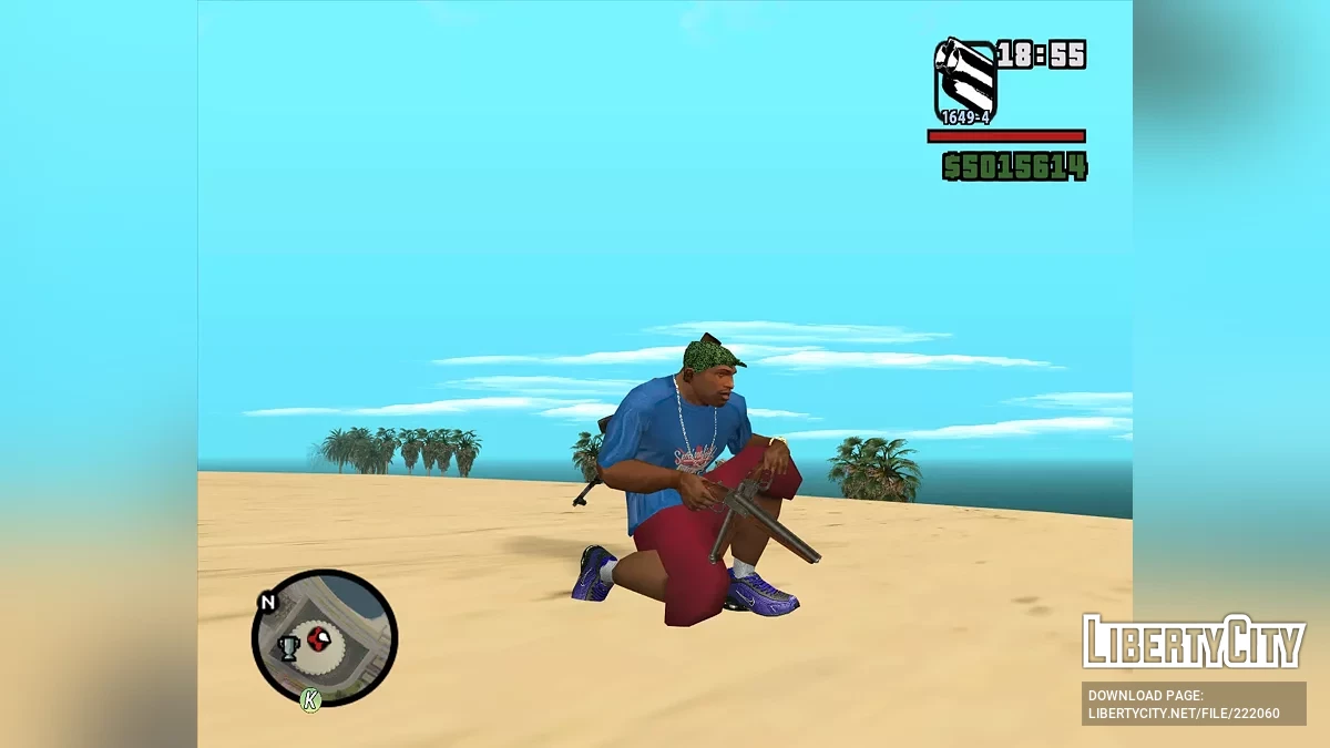 Adaptasi senapan ke mod Weapon Details / GTA San Andreas