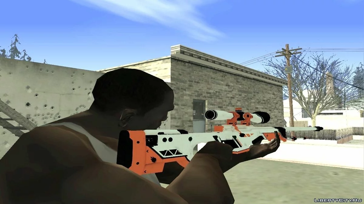 AWP de CS:GO ASIIMOV / GTA San Andreas