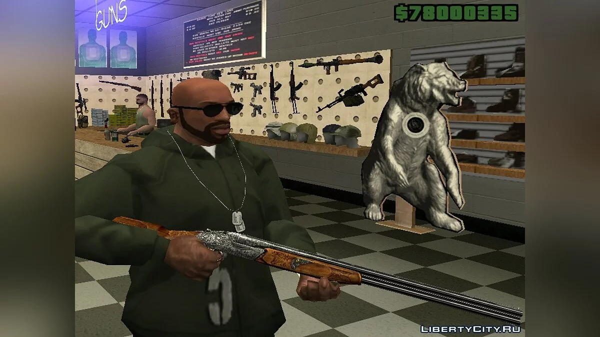 Toz-34 com gravação e coronha esculpida / GTA San Andreas
