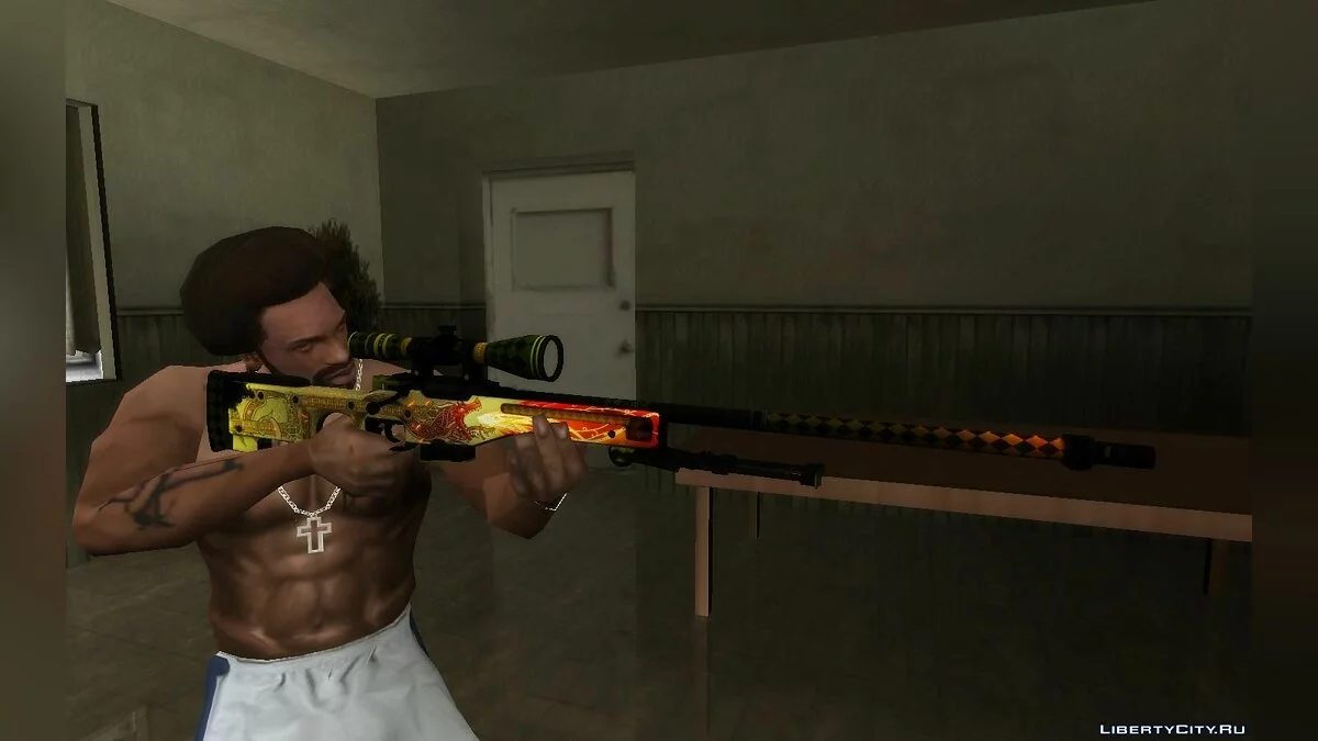 Awp Dragon Lore from CSGO / GTA San Andreas