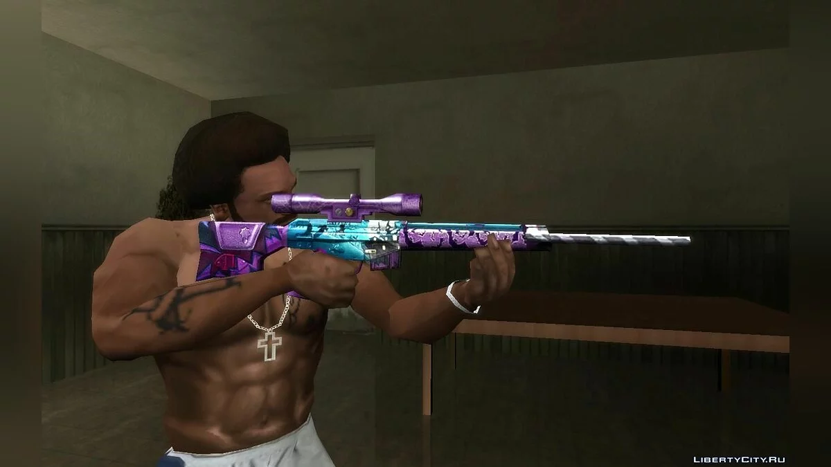 来自 SFPH Playpark 游戏的 Ghost PSG1 / GTA San Andreas