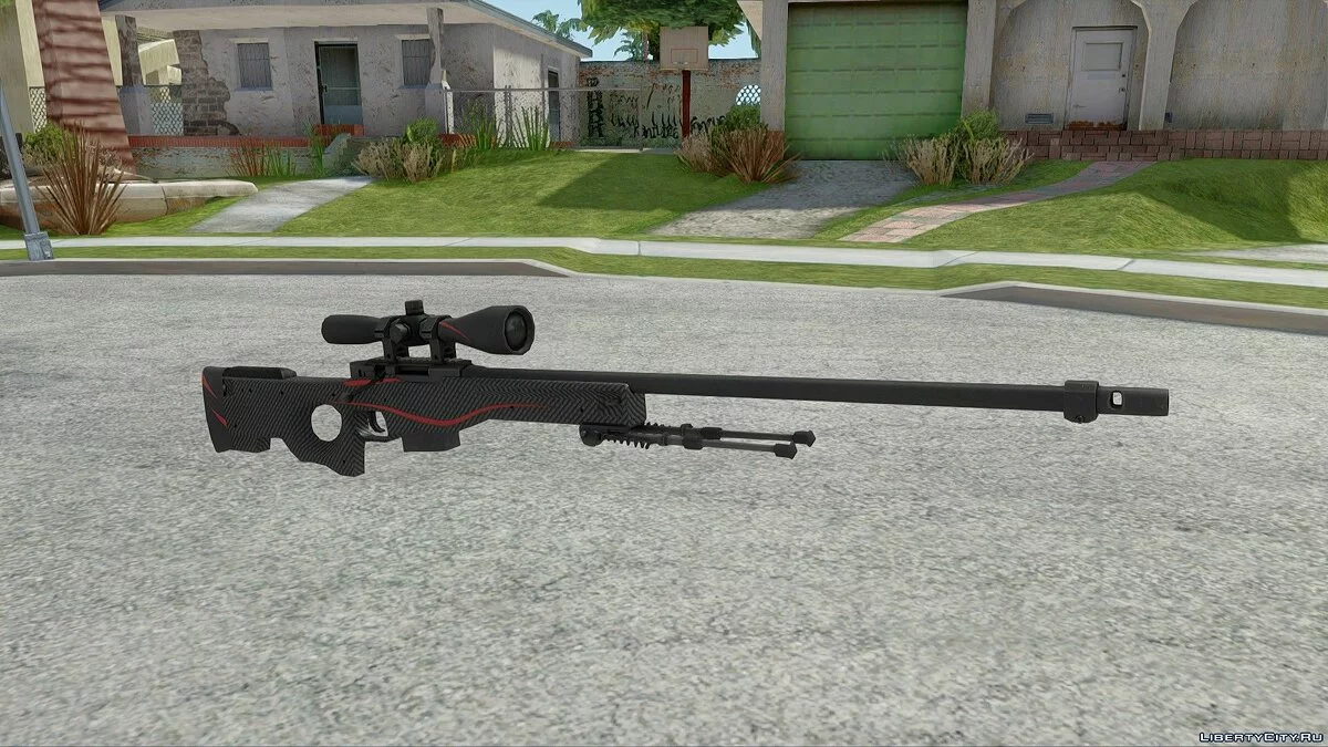 AWP Línea Roja de CS:GO / GTA San Andreas