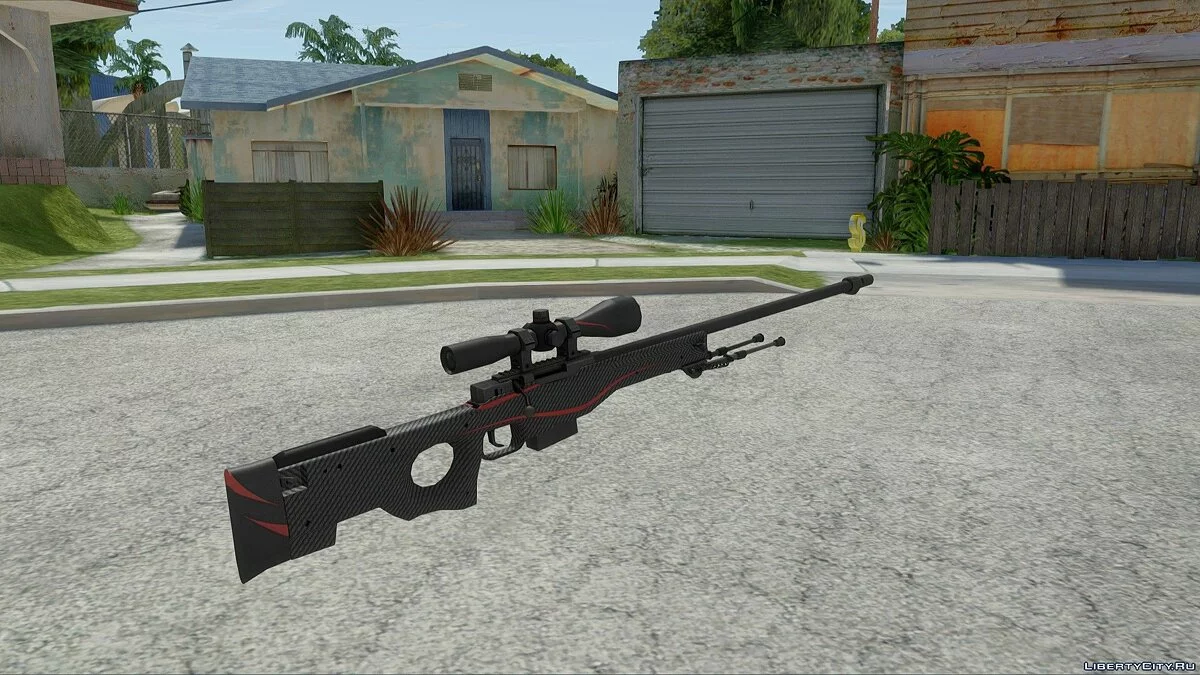 AWP Línea Roja de CS:GO / GTA San Andreas