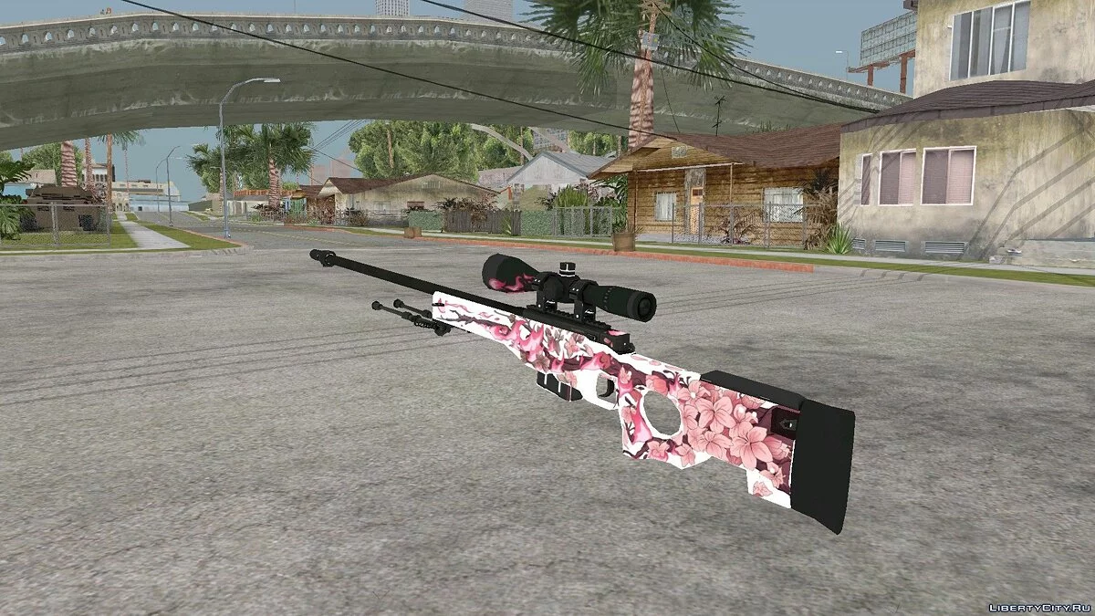 AWP Burning Sakura / جي تي إيه سان أندرياس