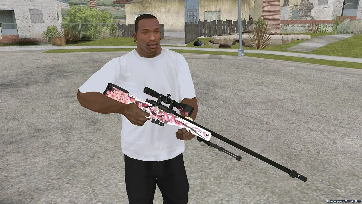 AWP Burning Sakura / جي تي إيه سان أندرياس