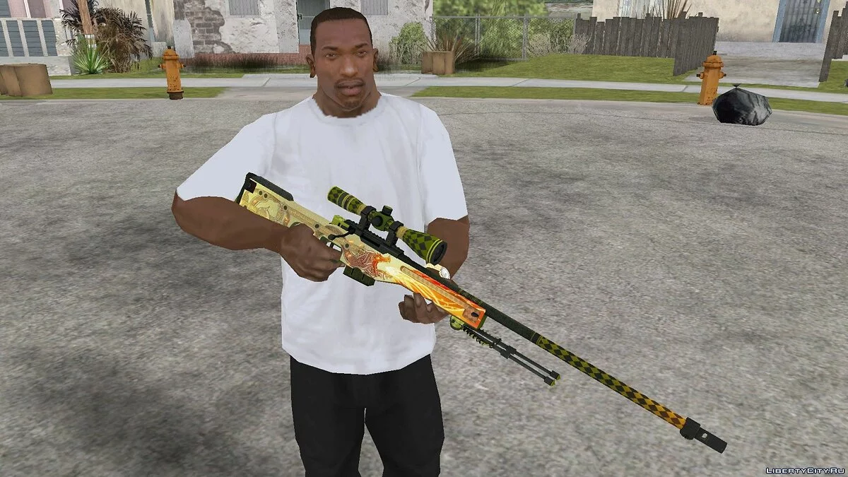 AWP Dragon Lore / جي تي إيه سان أندرياس