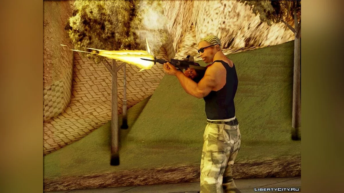AUG A3 9mm XS من WARFACE / جي تي إيه سان أندرياس