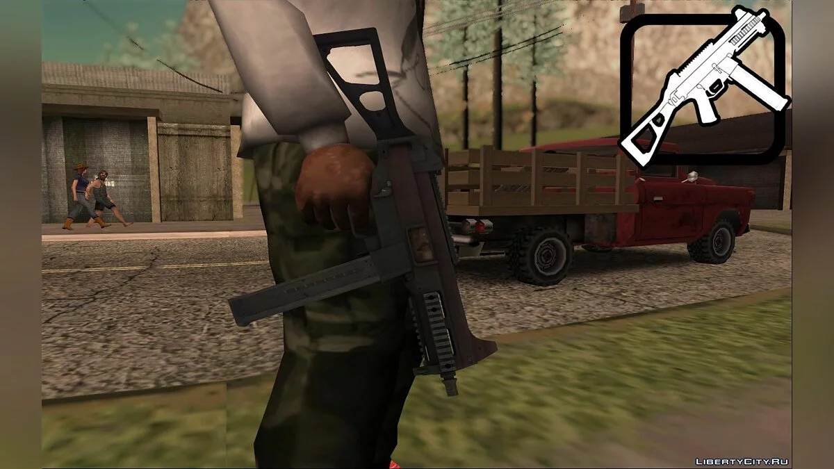UMP dari Battlefield 4 / GTA San Andreas
