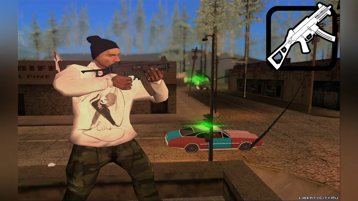 UMP dari Battlefield 4 / GTA San Andreas