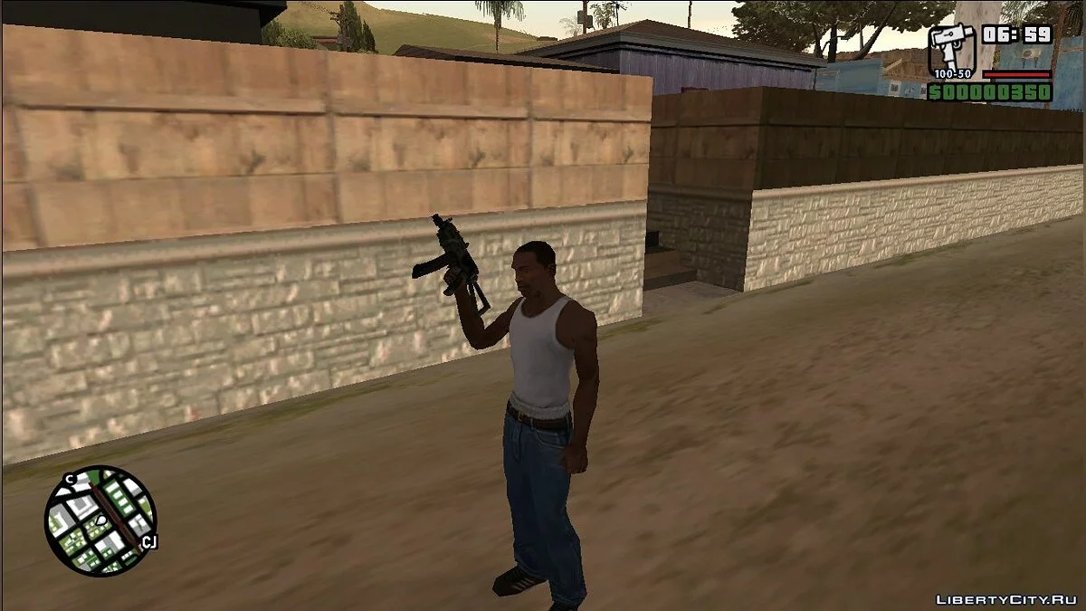 AKS-74U de Battlefield 2 / GTA San Andreas