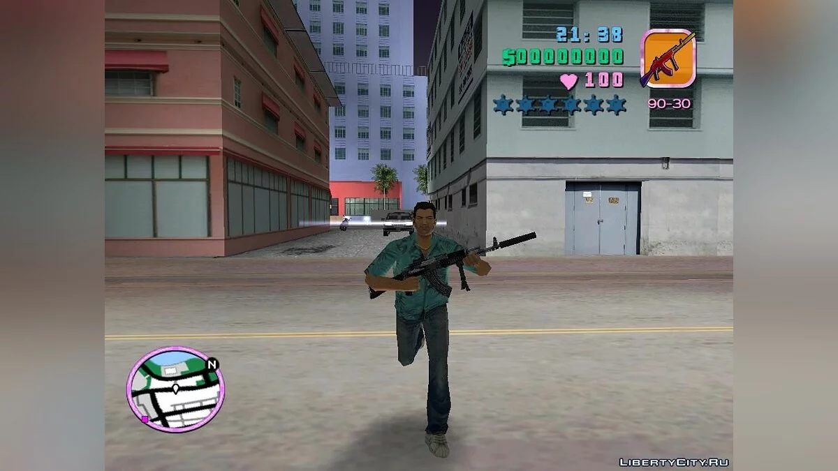"AK-103 from WARFACE, for GTA-VC" / GTA Vice City
