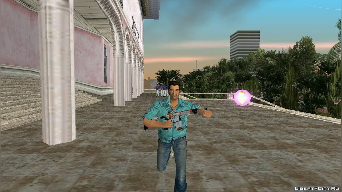 M4A4 Asiimov from CS:GO / GTA Vice City