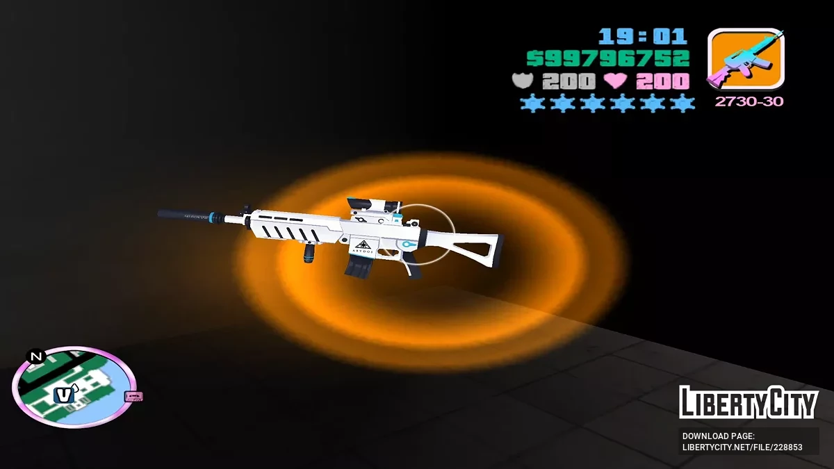 Waffe White Fang 465 aus Blue Archive / GTA Vice City