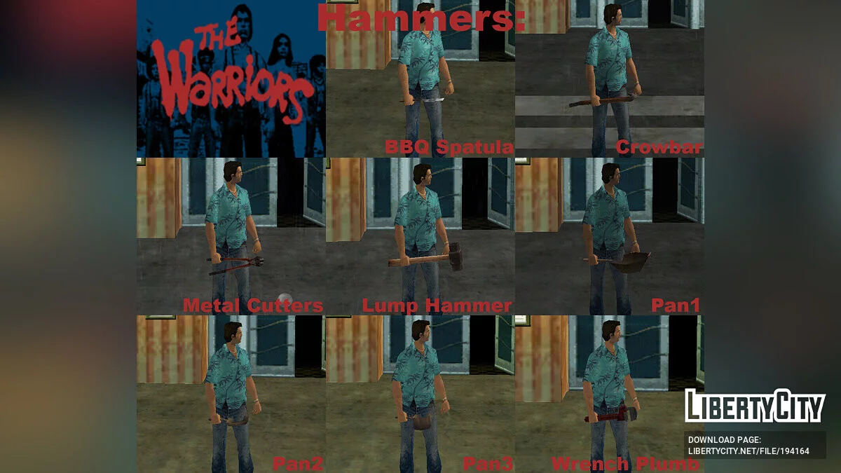 Збірка зброї з The Warriors (VС) / GTA Vice City