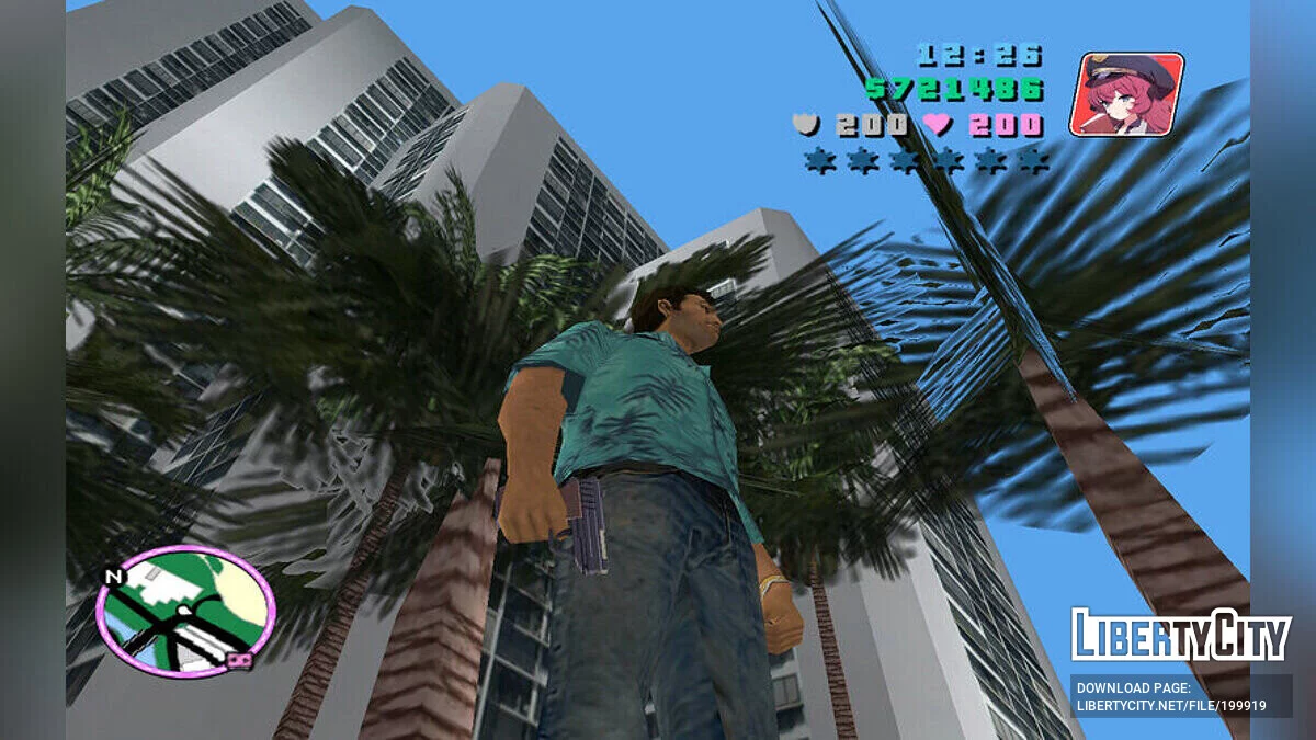 Pandemonium Society's Service Pistol из Blue Archive / GTA Vice City
