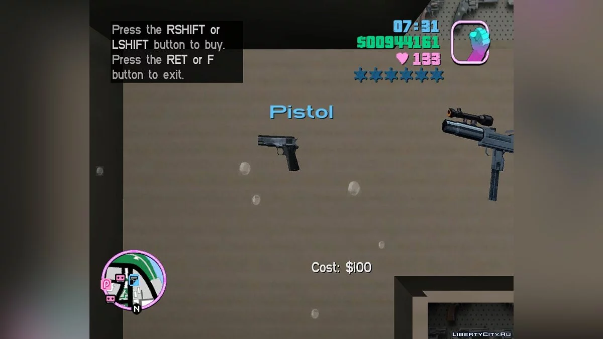 Nova Ingram com silenciador e mira / GTA Vice City