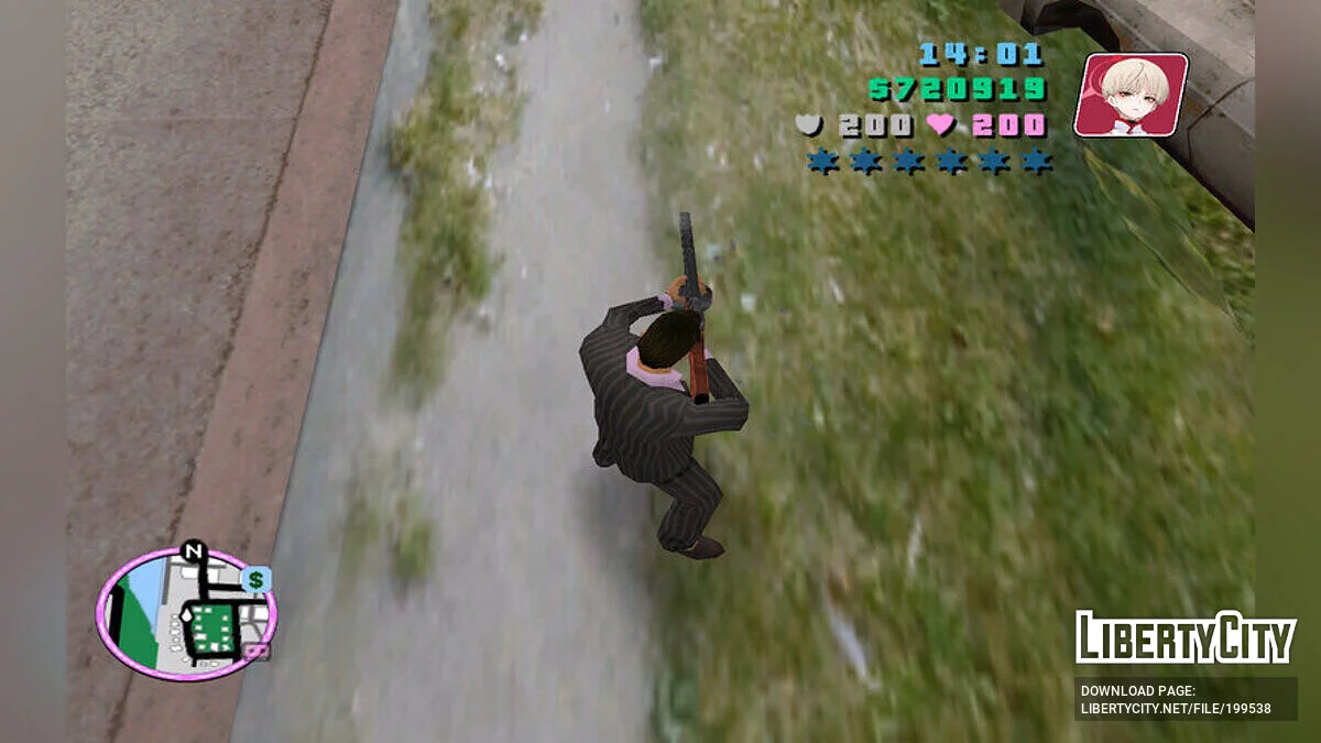 Balalaika de Blue Archive / GTA Vice City