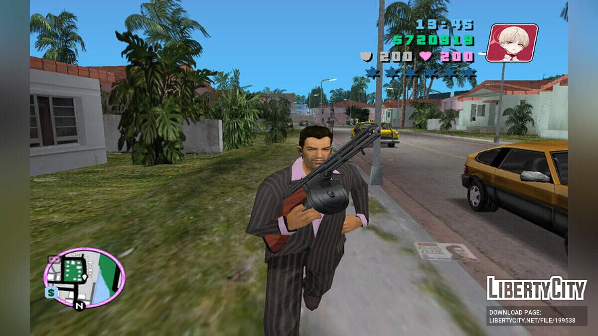 Balalaika de Blue Archive / GTA Vice City