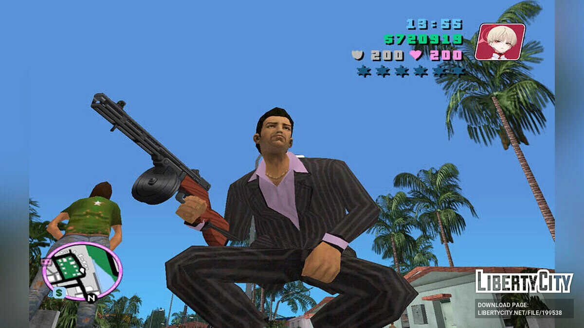 Balalaika de Blue Archive / GTA Vice City