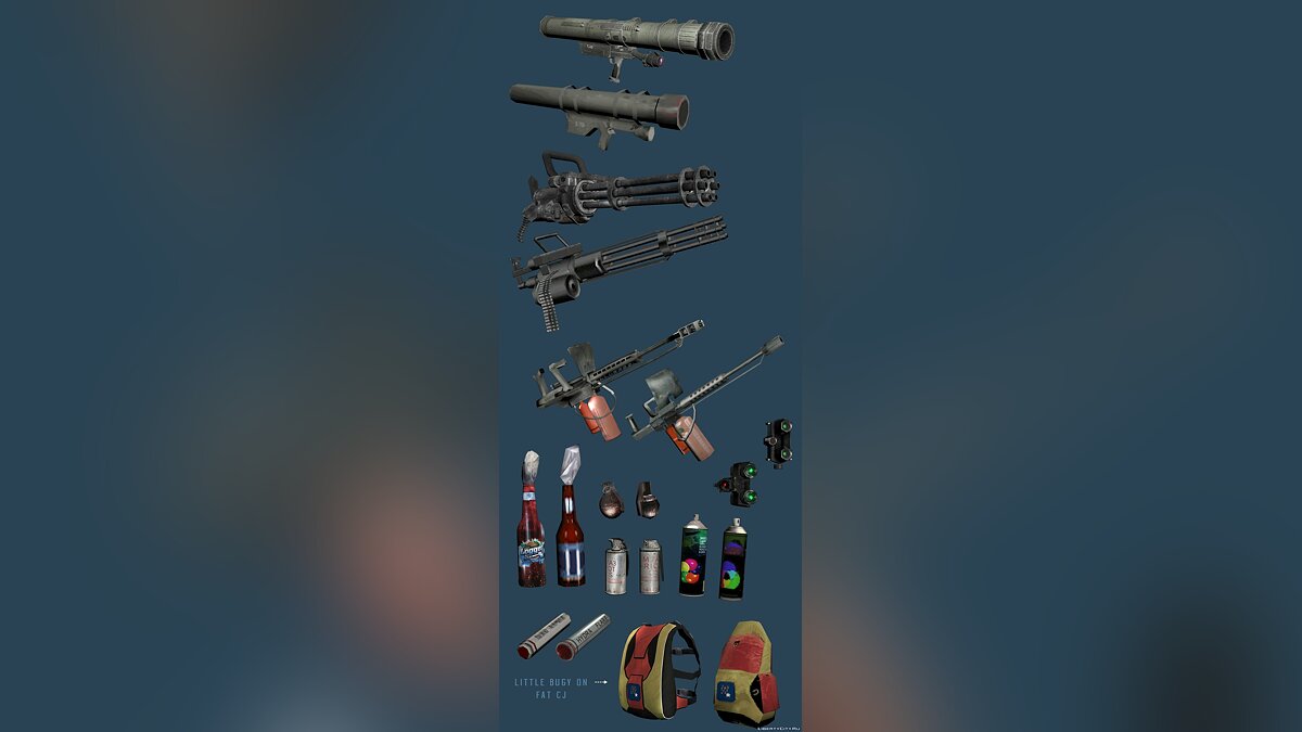 Gta san 2025 andreas insanity items