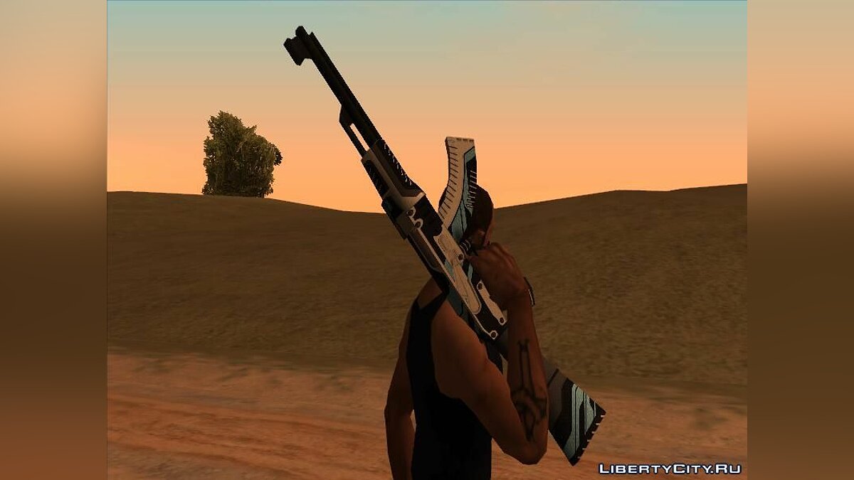 GTA San Andreas Jetpack with Miniguns v1.2 Mod 