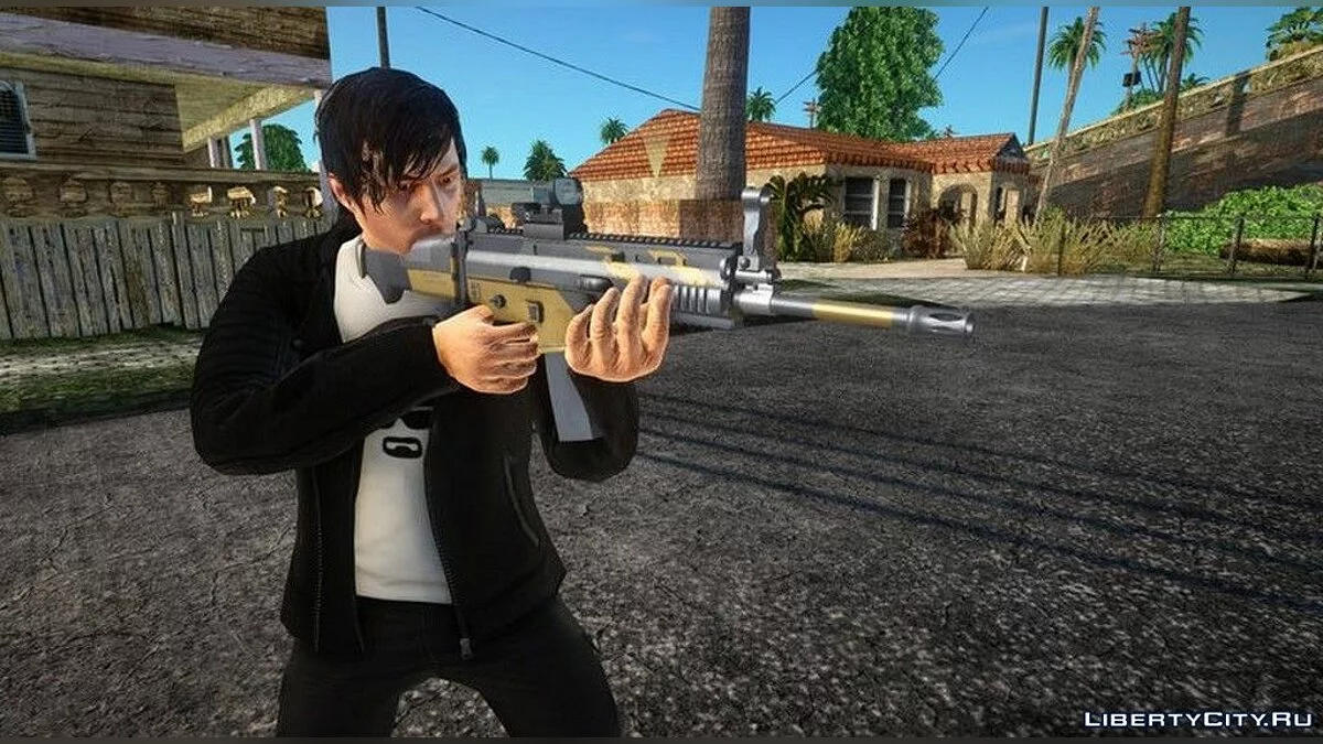 بندقية من PUBG Nagant Scar-L / جي تي إيه سان أندرياس