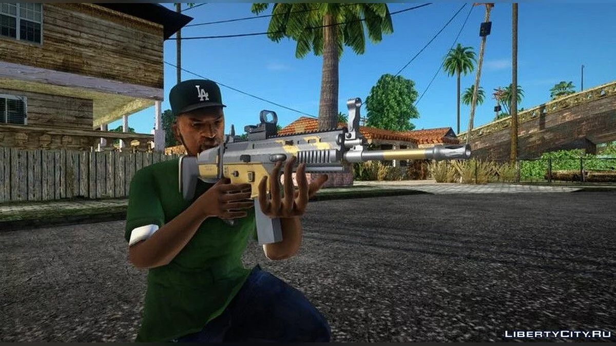 بندقية من PUBG Nagant Scar-L / جي تي إيه سان أندرياس