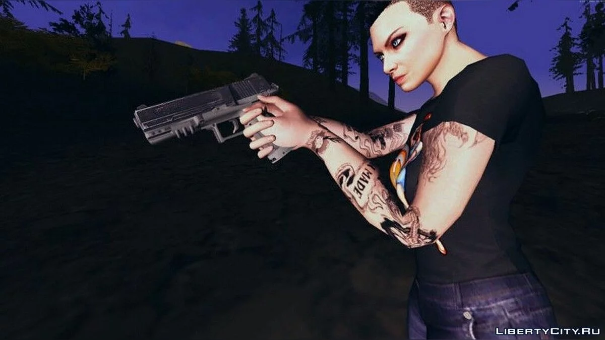 Pistol dari game Call Of Duty: Black Ops 4 / GTA San Andreas
