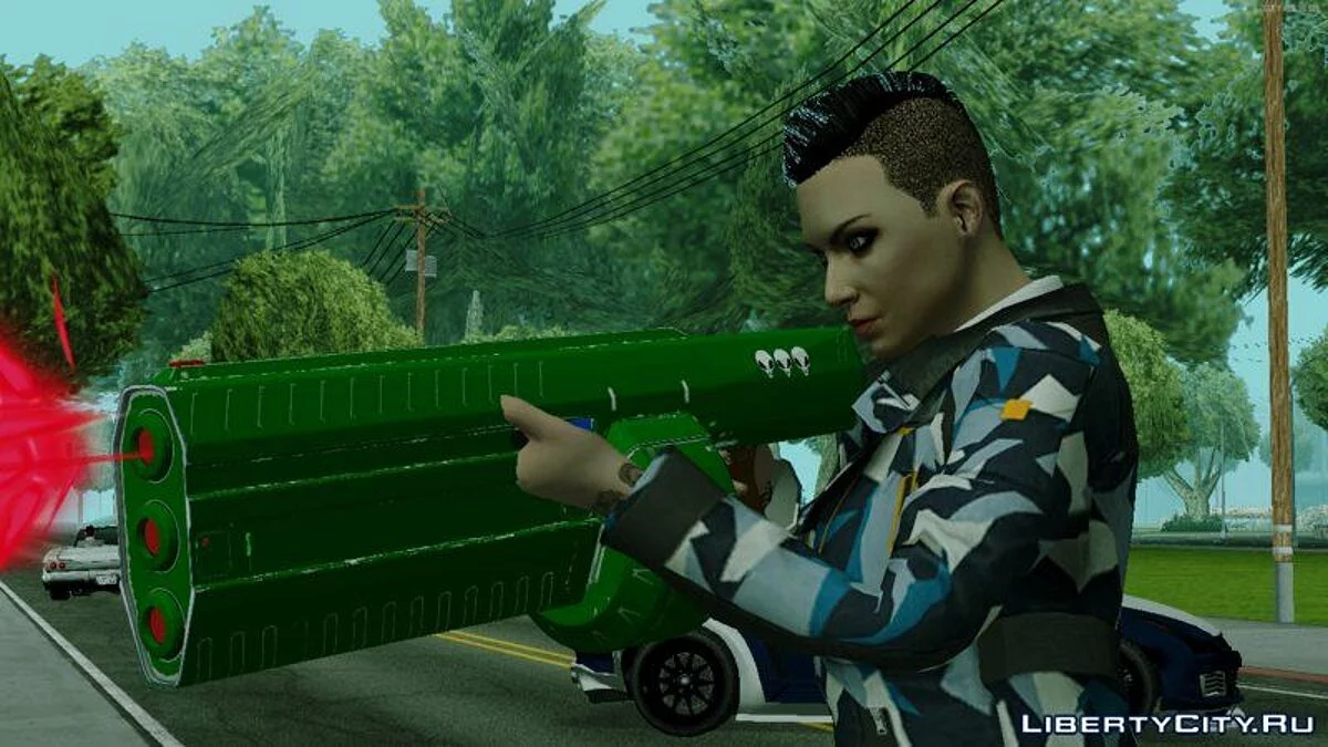 Плазменная винтовка Unholy Hellbringer из GTA Online / GTA San Andreas