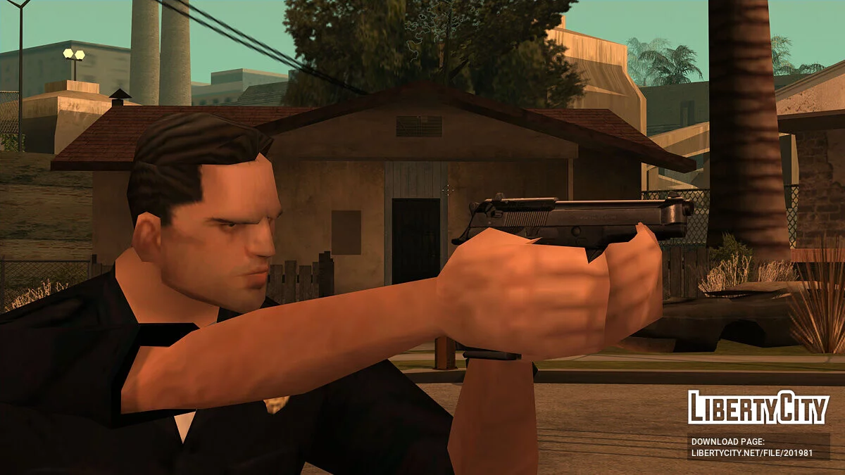 Beretta M9 Kualitas Rendah / GTA San Andreas