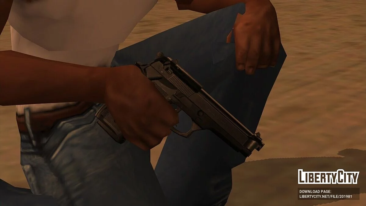 Beretta M9 Kualitas Rendah / GTA San Andreas