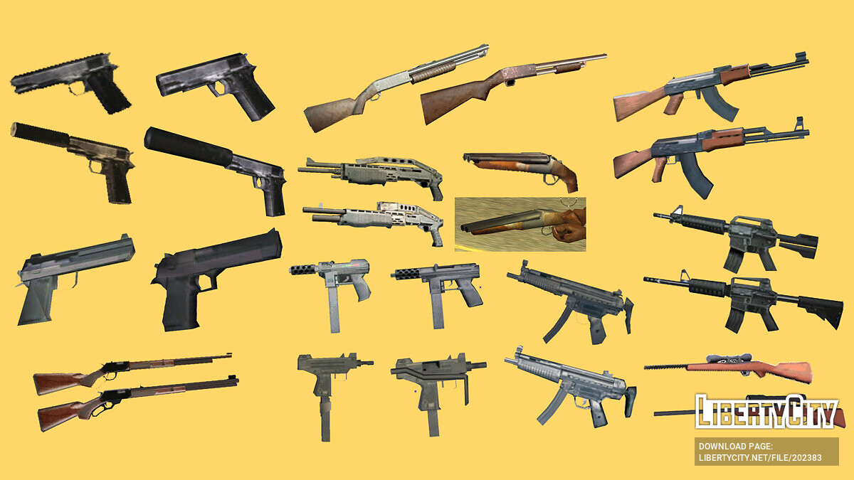 Remastered weapons gta sa