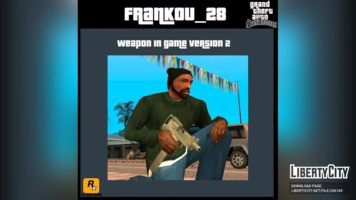 BETA Uzi (Recriação de acordo com seu antigo ícone) / GTA San Andreas