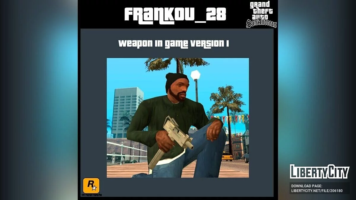 BETA Uzi (Recriação de acordo com seu antigo ícone) / GTA San Andreas