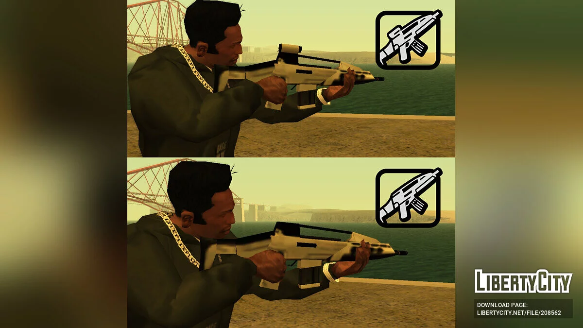 HK XM8 Automatic (Estilo LQ-SA) / GTA San Andreas