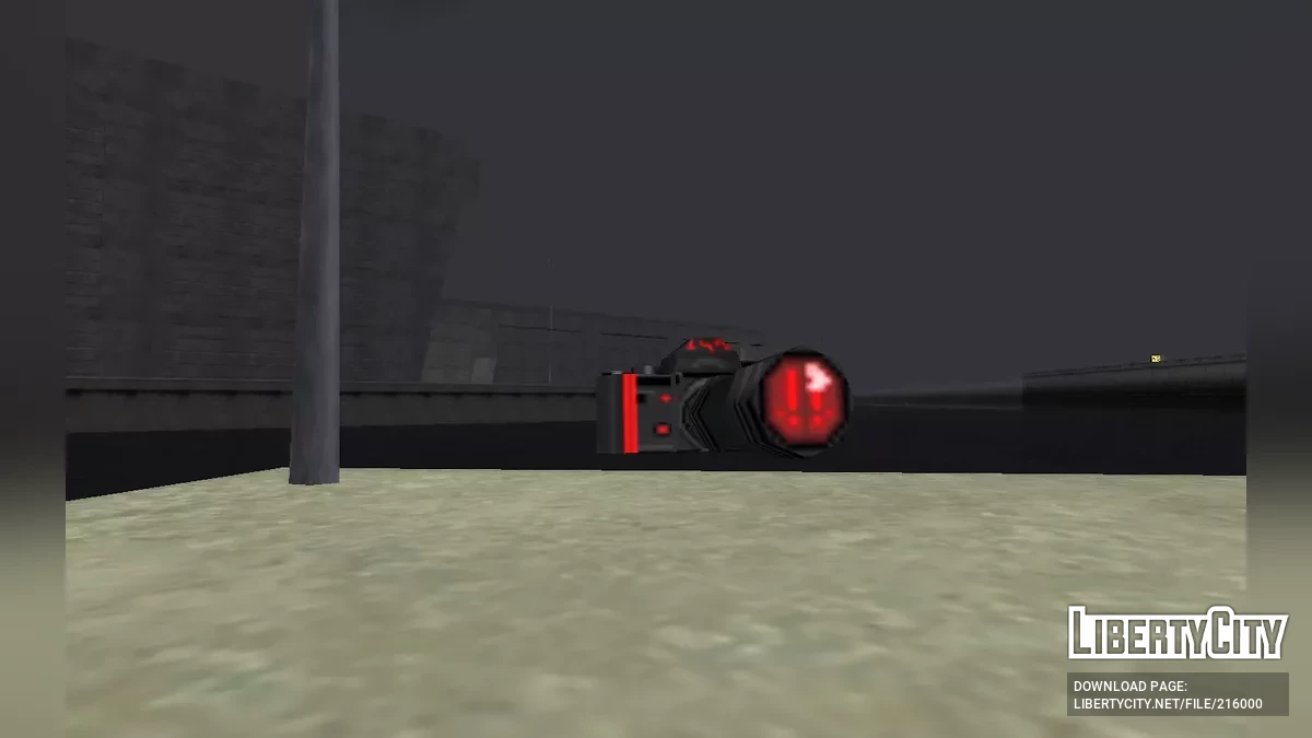 Senjata San Andreas Asli dengan Pewarnaan Hitam dan Hijau/Merah / GTA San Andreas