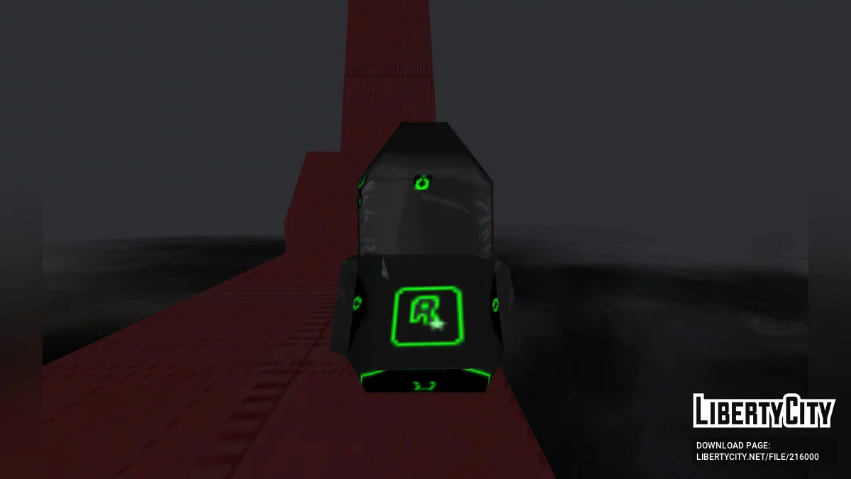 Senjata San Andreas Asli dengan Pewarnaan Hitam dan Hijau/Merah / GTA San Andreas