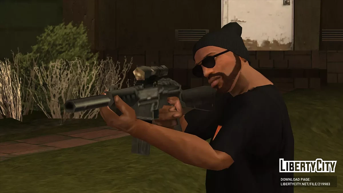 M4 dipendekkan dengan peredam / GTA San Andreas