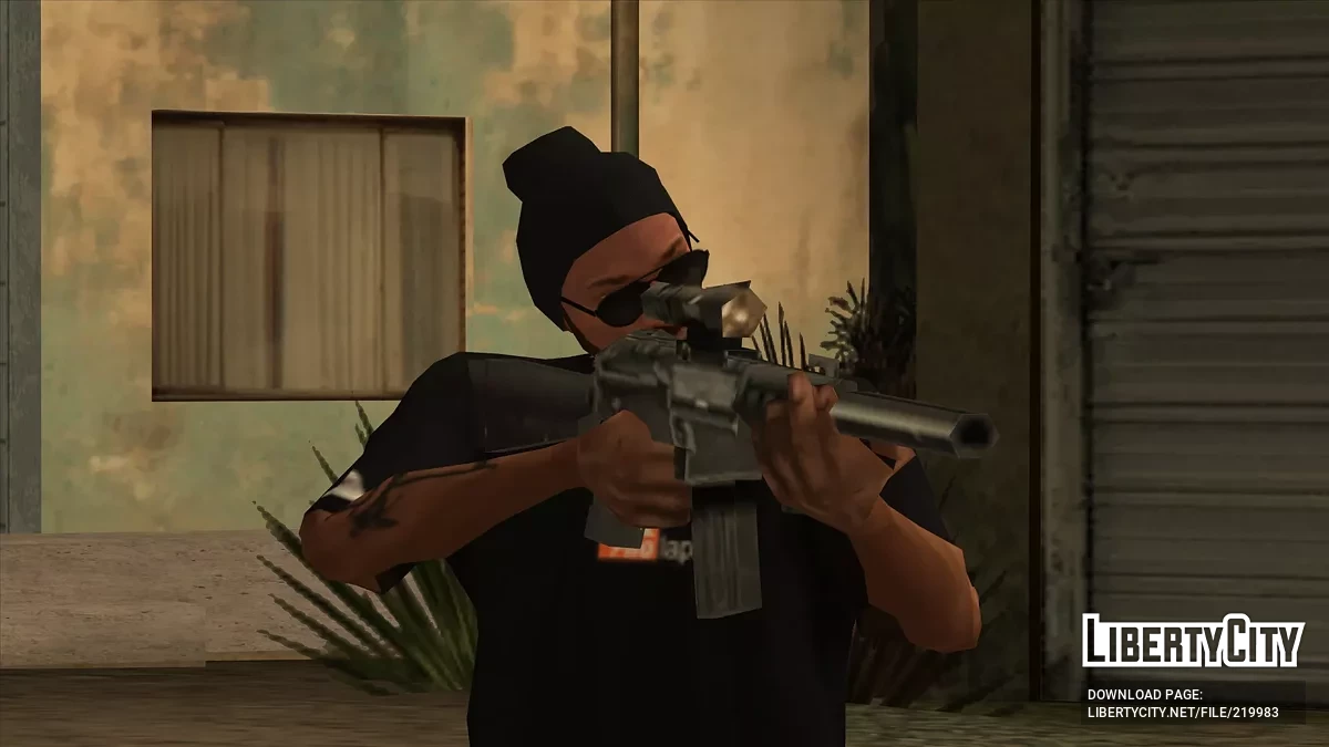 M4 dipendekkan dengan peredam / GTA San Andreas