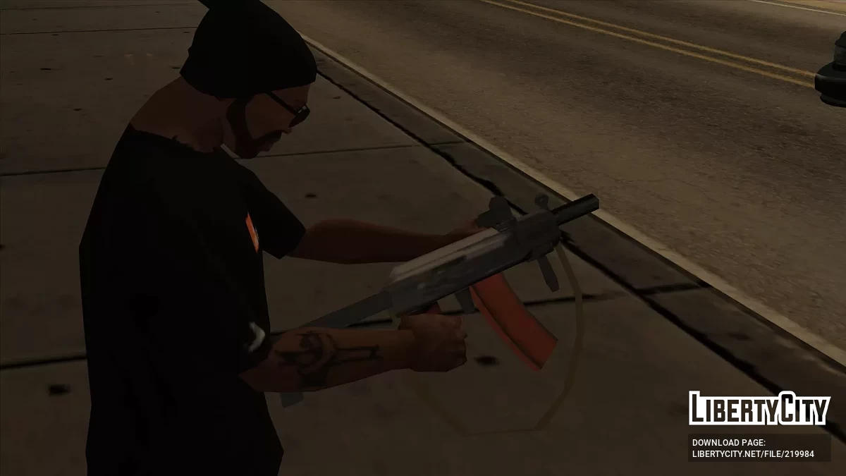 Verkürzter Kalaschnikow mit Anbauteilen / GTA San Andreas