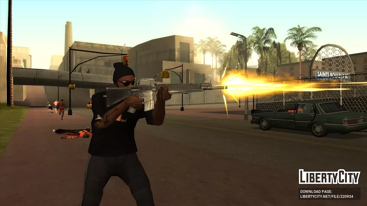 M/AR/SCAR/FAMAS Gun-Pack (SA-Style) / GTA San Andreas