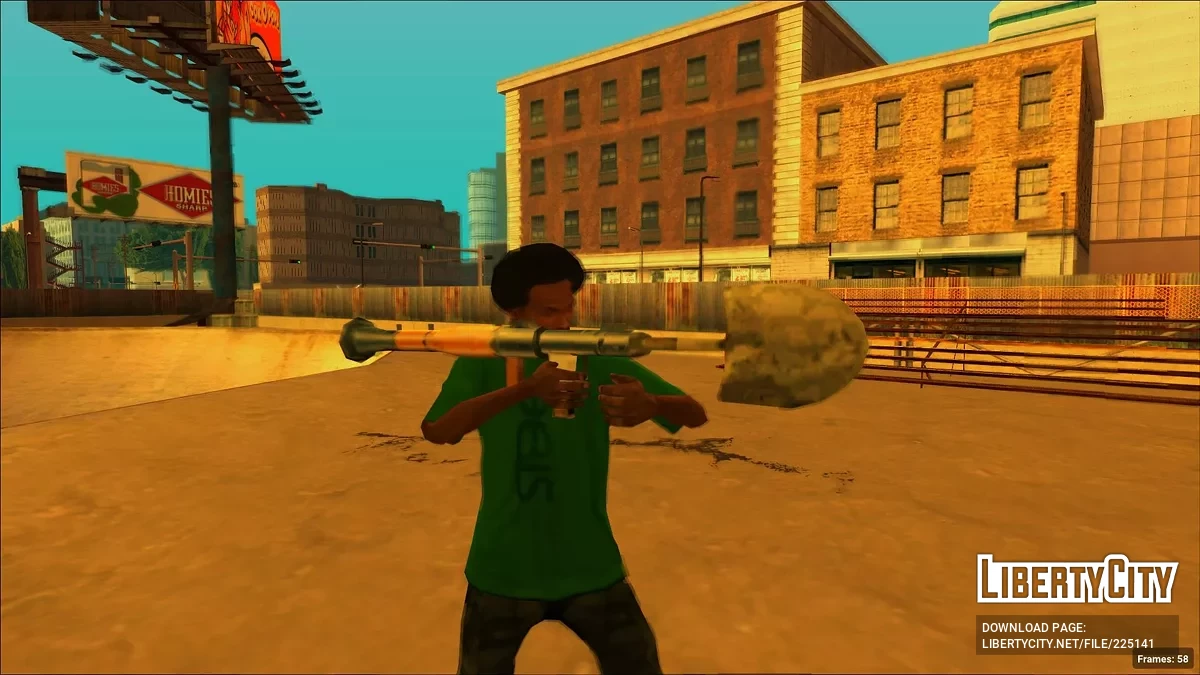 РЛГ-7 (Ручной лопатный гранатомет) / GTA San Andreas