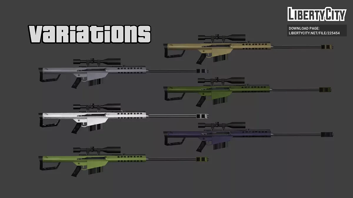 Barrett M82 Paketi / GTA San Andreas