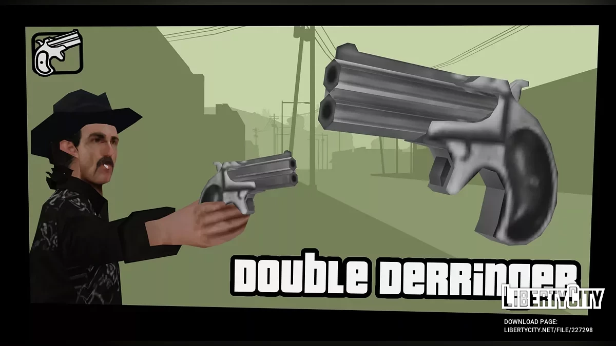 Двоствольний дерінджер Remington Model 95 / GTA San Andreas