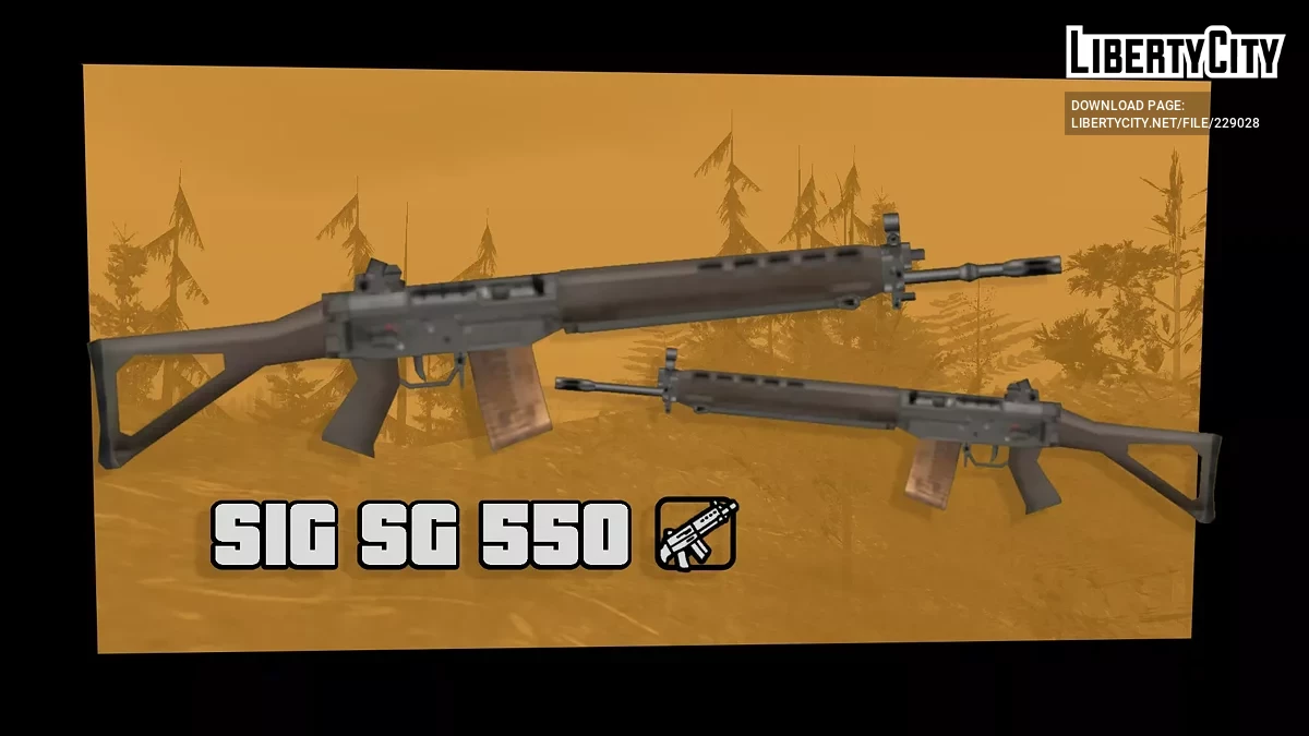 Fusil d'assaut SIG SG 550 / GTA San Andreas