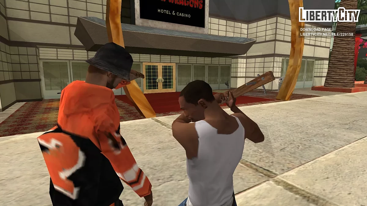 Prancha de madeira com barras de ferro / GTA San Andreas