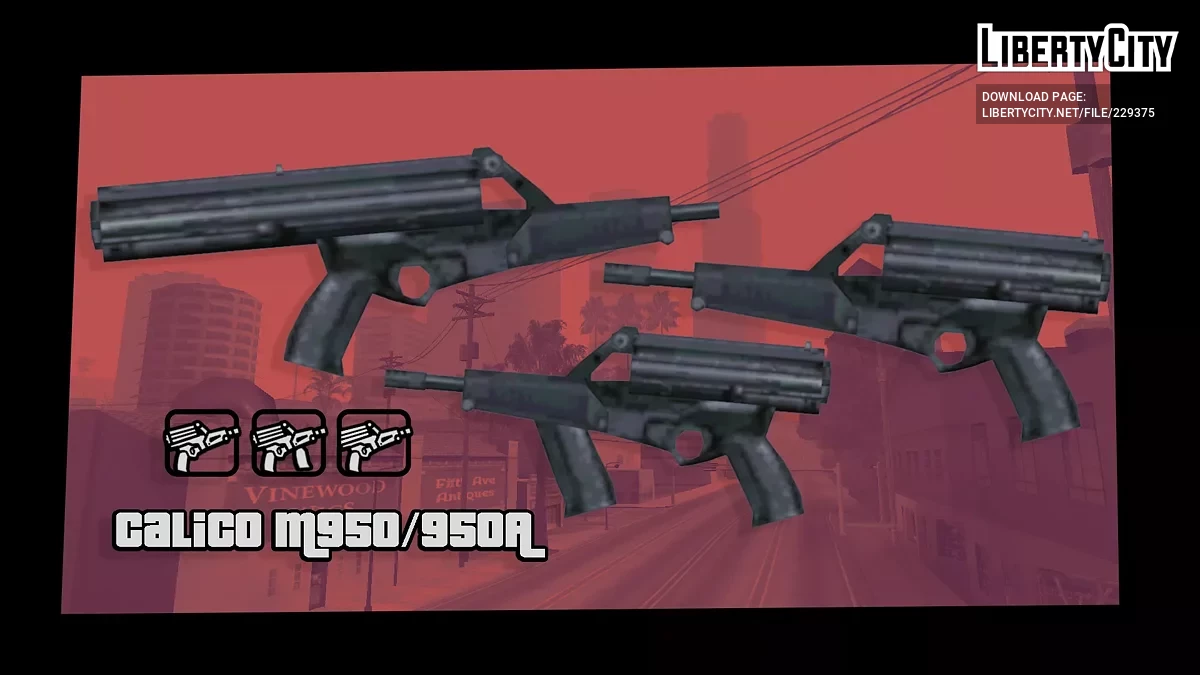 Calico M950/M950A / GTA San Andreas