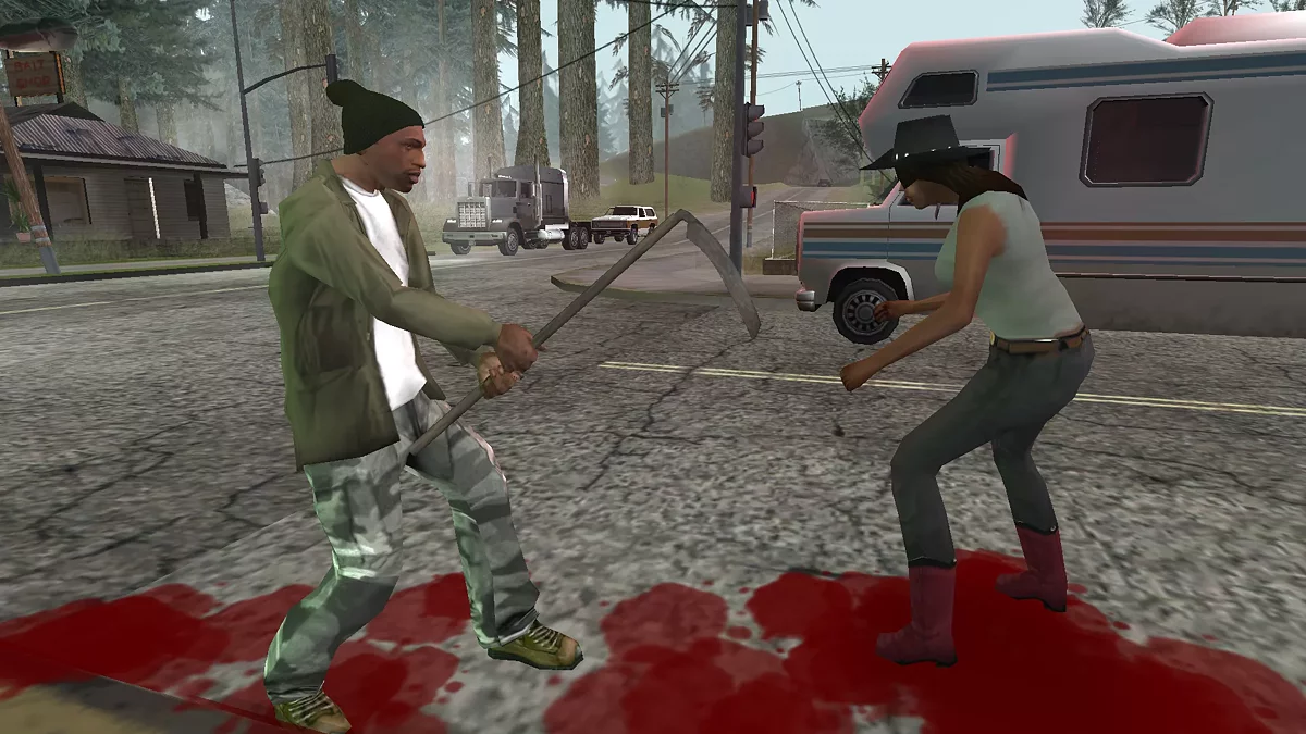 Long scythe / GTA San Andreas