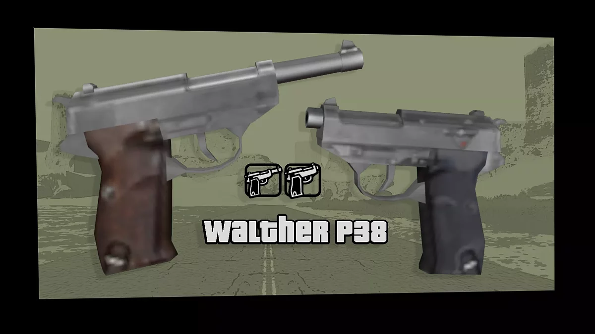 Вальтер P38 / GTA San Andreas